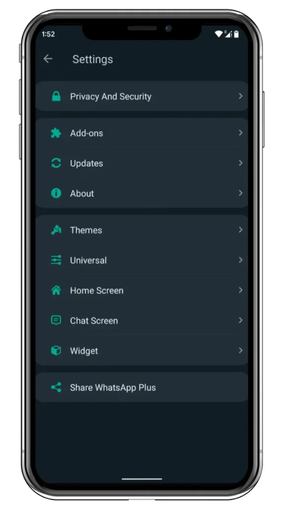 WhatsApp Plus Privacy feature