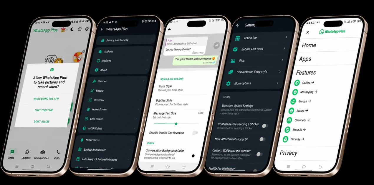 لقطات شاشة WhatsApp Plus - wasapluz.com